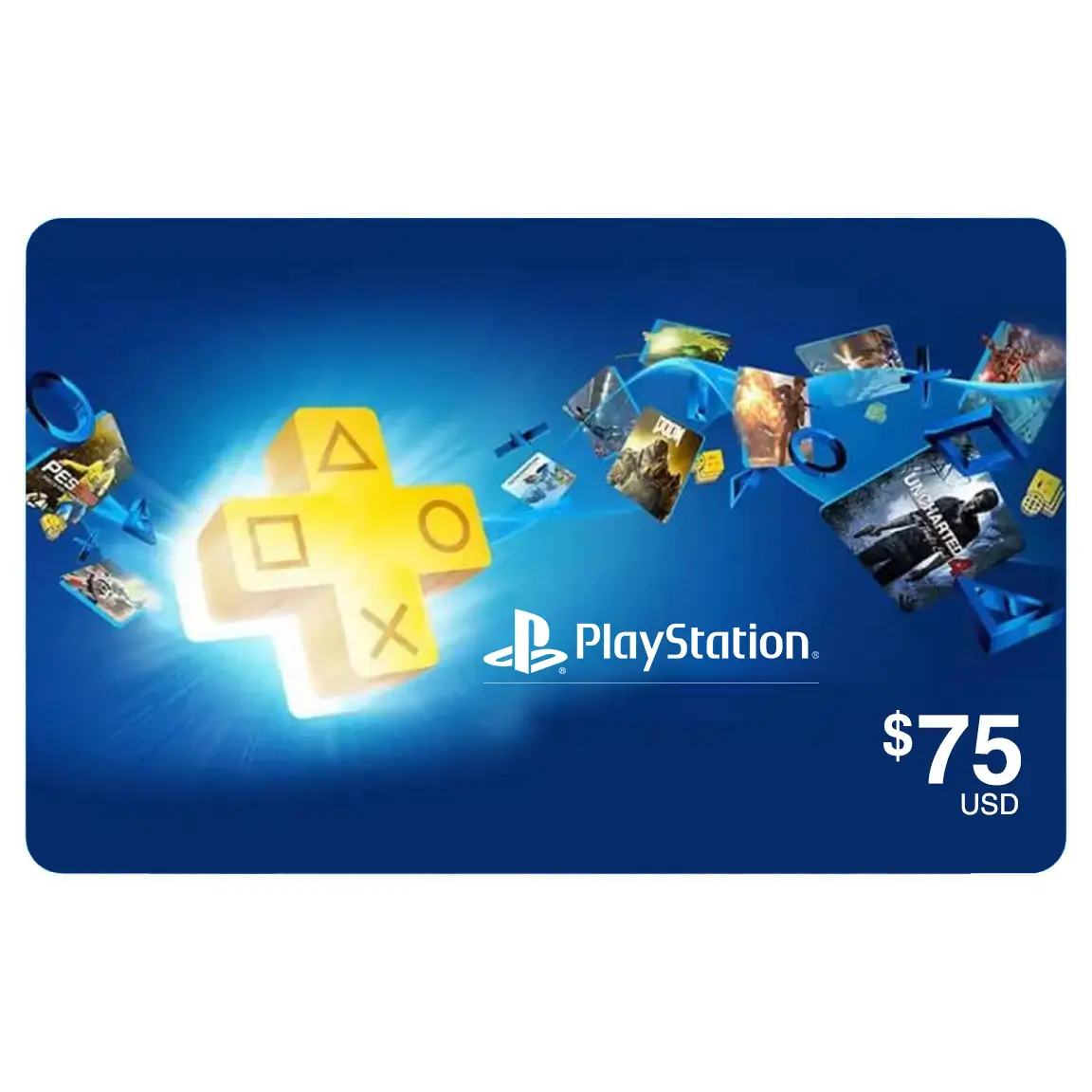 PlayStation Gift Card $75 (US) – Redeemable PSN Code for Games and DLC