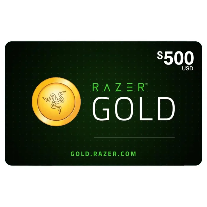 $500 Razer Gold Gift Card (US) - Enhance Your Gaming Experience